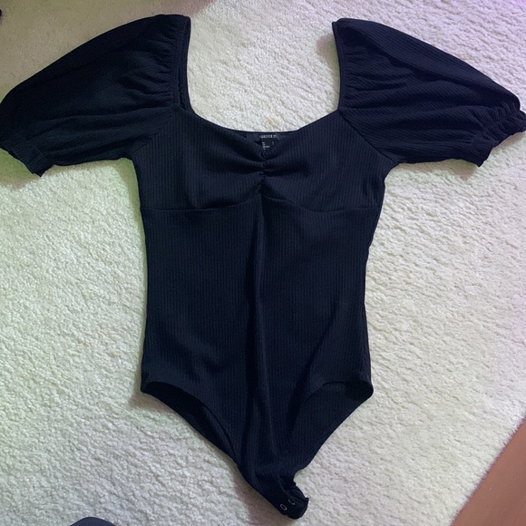 Forever 21 black bodysuit - Picture 2 of 2